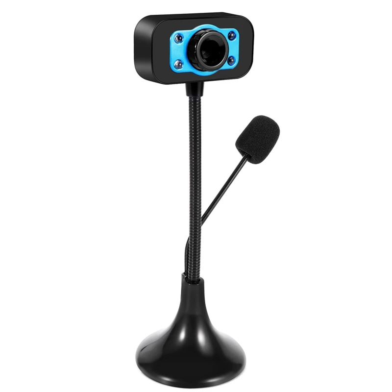 Веб-камера USB Веб-камера высокой четкости 4 светодиодных веб-камеры с микрофоном Настольный компьютер для Skype Youtube Компьютер ПК Ноутбук