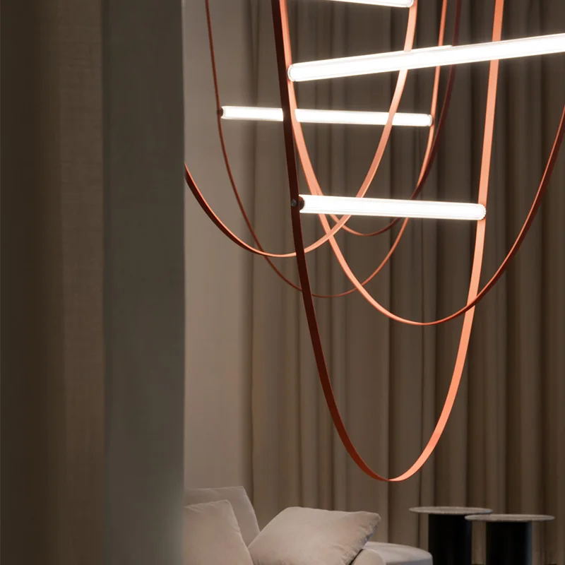 Подвесной светильник Wireline, Италия, ретро-подвесные светильники, минималистский дизайн, копия лампы для украшения офиса, лофта, подвесной светильник-колокольчик