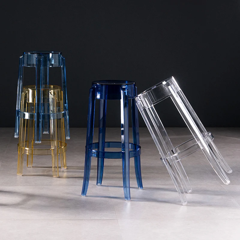 Прозрачные пластиковые Длинные обеденные стулья для кафе в скандинавском стиле, современные обеденные стулья для гостиной, Дизайнерская мебель Sandalye YX50DC