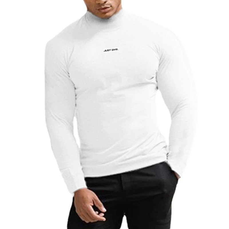 Спортивная одежда, мужские удобные колготки с длинными рукавами, быстросохнущая футболка для занятий фитнесом